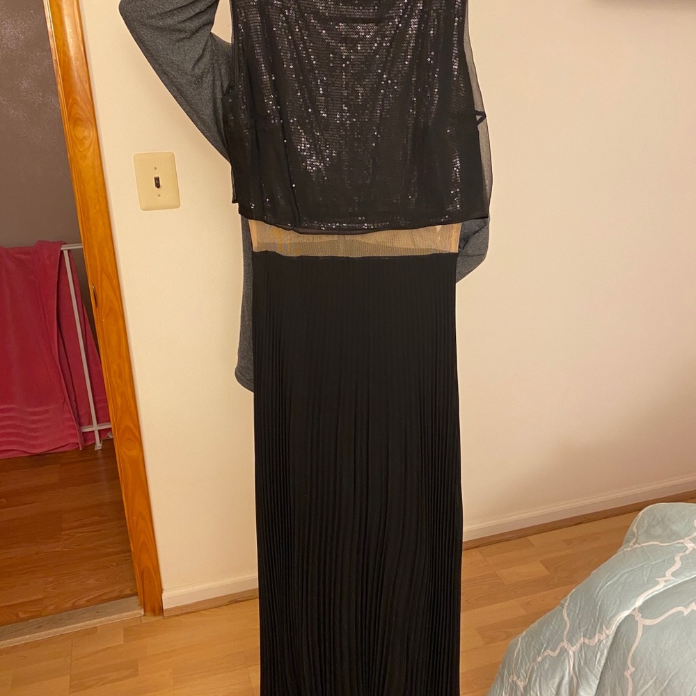 Bailey44 sequin/mesh long dress sz large - Picture 2 of 8